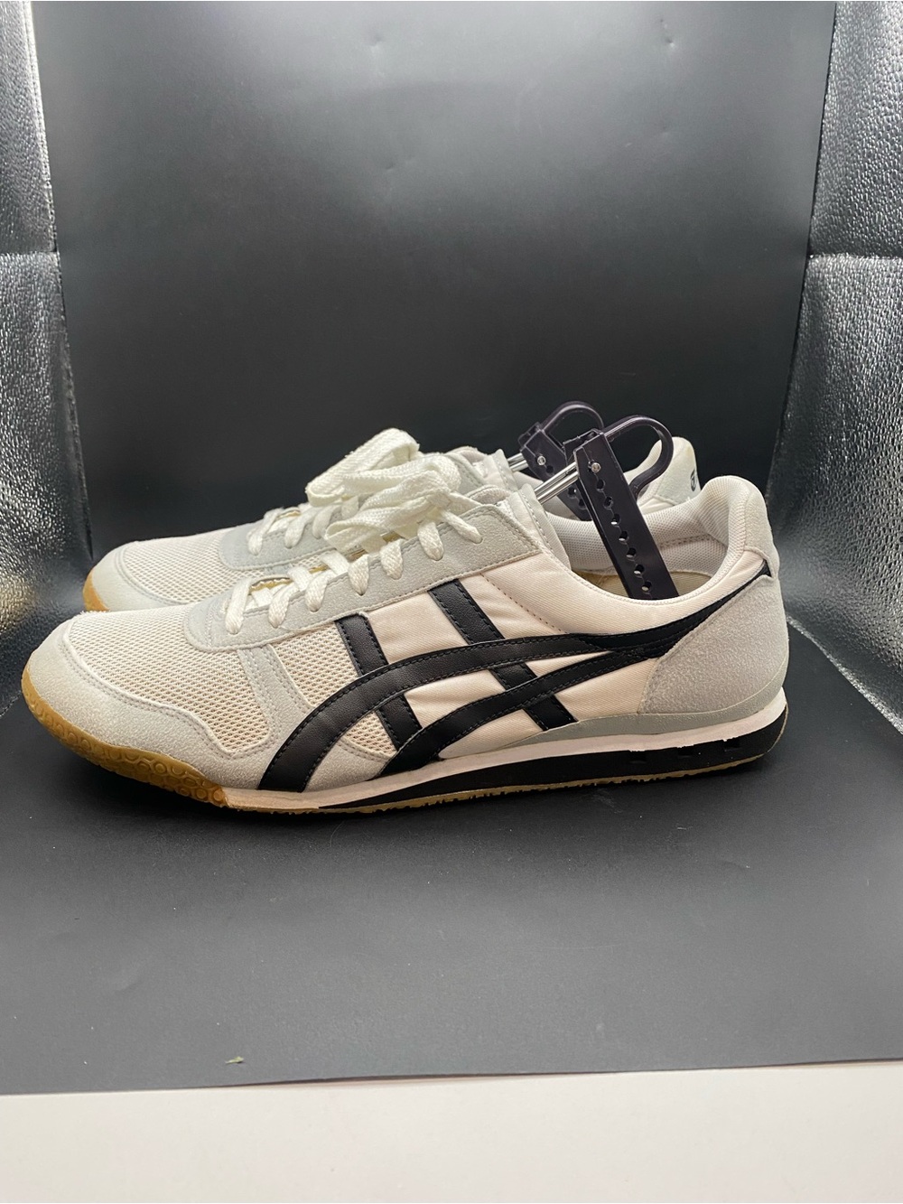 Onitsuka Tiger Retro Sneakers White/Black Mens Shoes Size 12